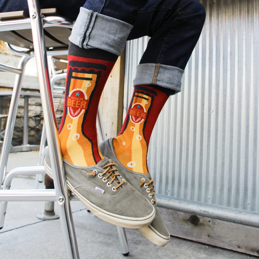NWT Foot Traffic Beer Socks